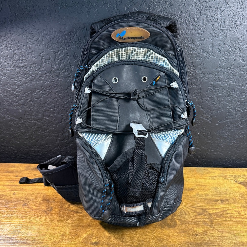 Vtg Hydrapak Ammo Black Nylon Hydration Backpack Unisex 100 L